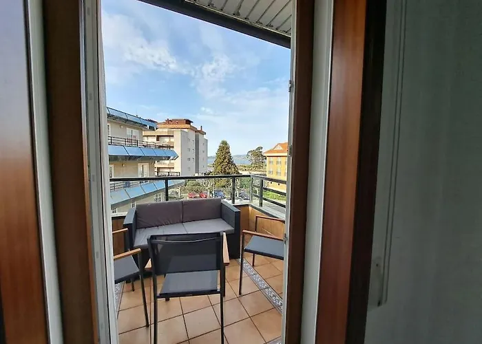 Baiona, Primera Linea De Playa Ladeira, Terraza. * Baiona