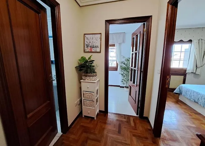 Apartament Baiona, Primera Linea De Playa Ladeira, Terraza. Baiona